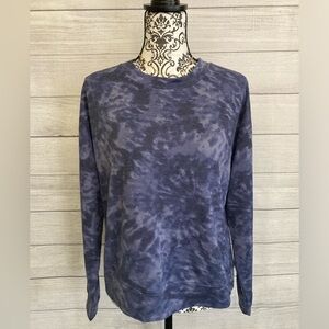 JENNI | NWT Women’s Navy Tie Dye Long Sleeve Pajama Top